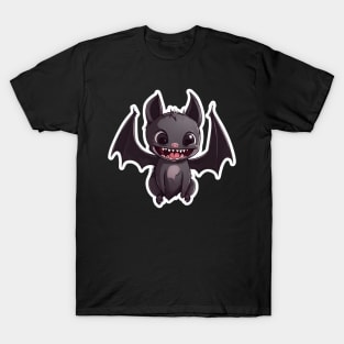 cute bat with fangs T-Shirt